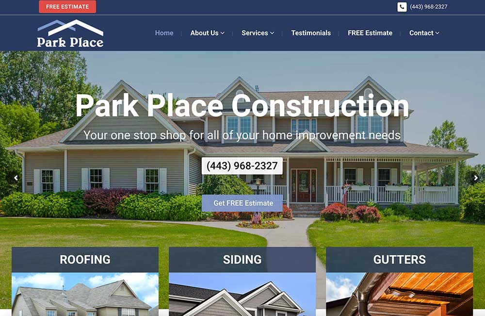 Park Place construction website